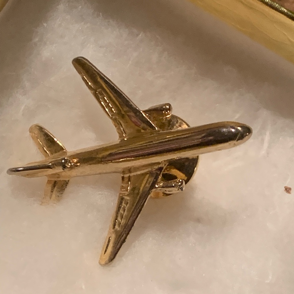 VINTAGE AIRPLANE TIE TACK/LAPEL/Hat Pin